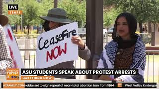 LIVE: ASU students speak on dozens of arrests at pro-Palestinian protest
