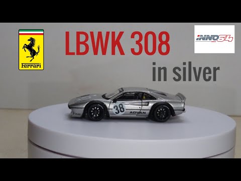Inno64 LBWK Liberty Walk Ferrari 308 GTB Silver - YouTube