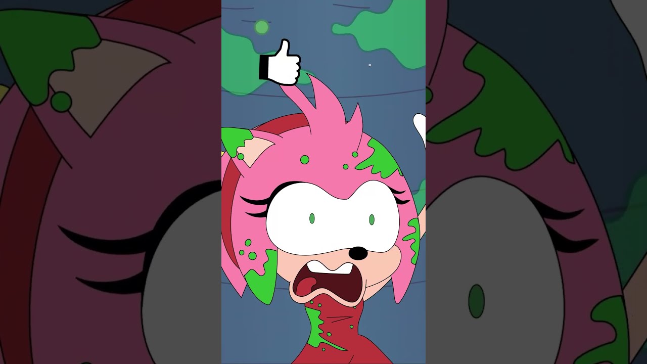 Sonic Amy Falls Down Tunnel Slide Sonicthehedgehog Animation Sonicandamy