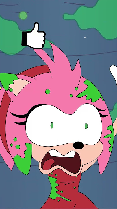 Sonic & Amy Falls Down Tunnel Slide #sonic #sonicthehedgehog #animation #sonicandamy  #animation