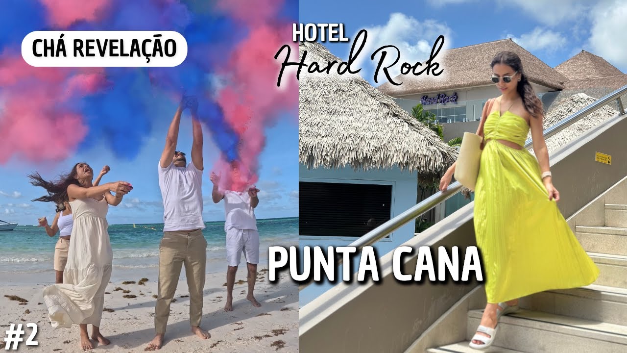 HOTEL HARD ROCK PUNTA CANA All Inclusive + Chá Revelação no Caribe - Vlog de Viagem #2 Punta Cana
