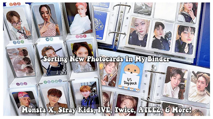 Sorting New Photocards In My Binders 103 ✰ Monsta X, Stray Kids, IVE, Twice, ATEEZ, & More!