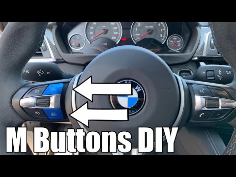 DIY BMW M buttons on the steering wheel install (M1 and M2): easy mod