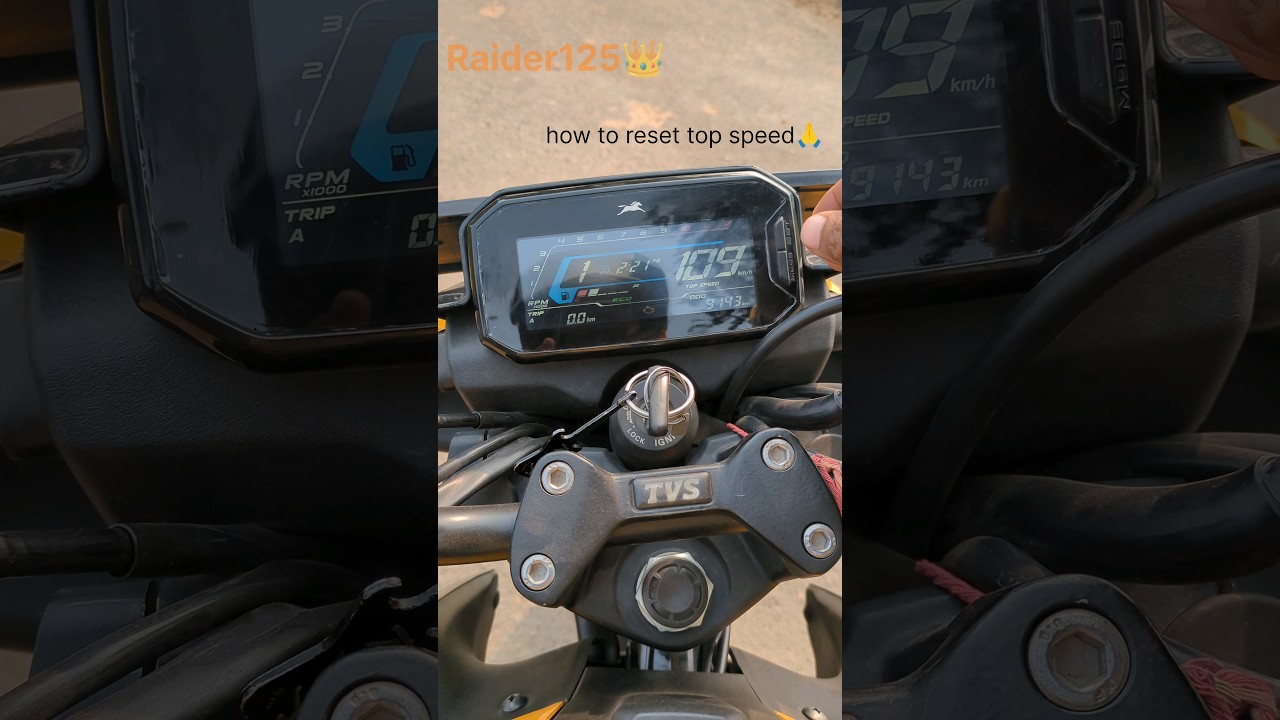 how to reset Meter of top speed 