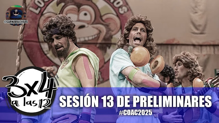 #3x4alas12: Sesión 13 de Preliminares (COAC 2025)