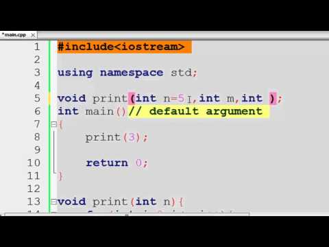 ภาษาซีพลัสพลัส CPP 107 DefaultArgument