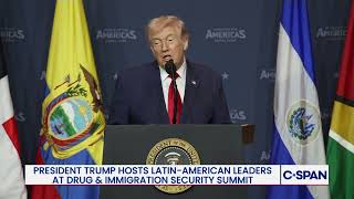 Thumbnail for President Trump remarks on plans for Cuba at "Shield of the Americas" summit