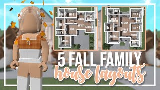 1 & 2 Story Fall Family House Layouts in Bloxburg (Roblox)