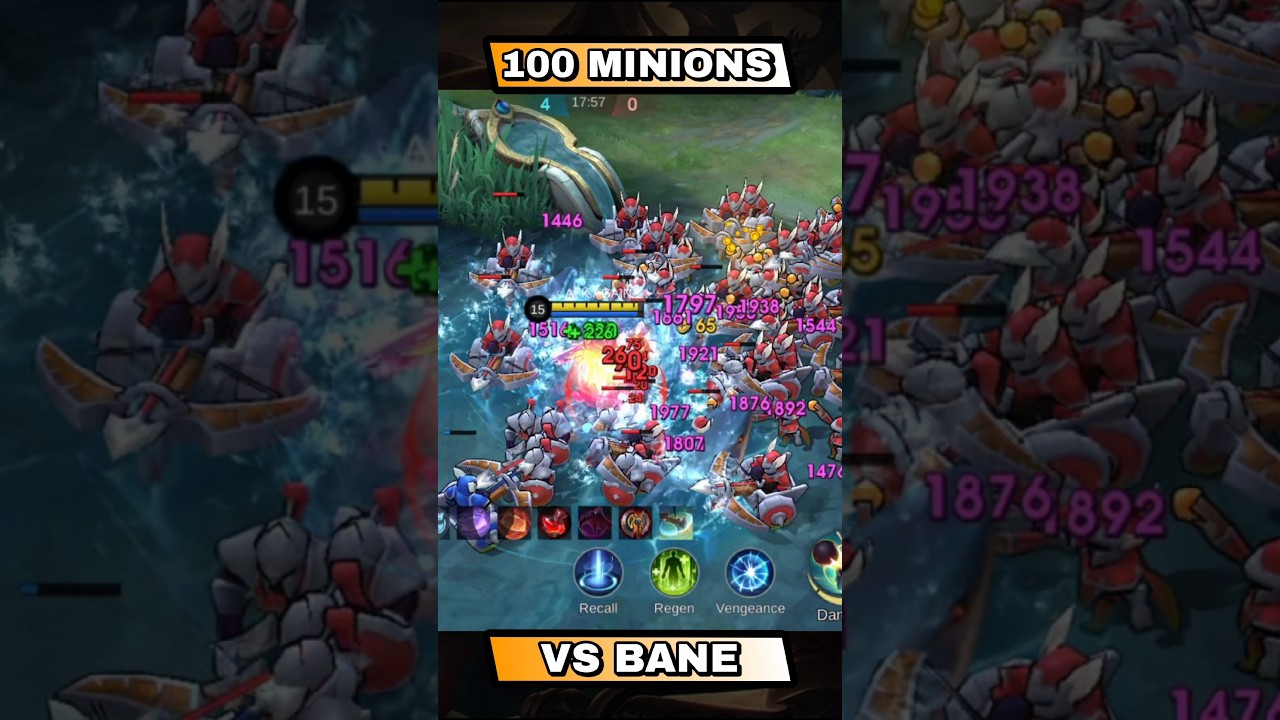 BANE VS 100 MINIONS TEST 