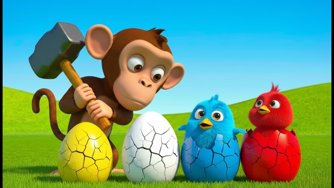 Naughty Monkey Stole All Eggs! 🐣🐵| Dog Police Catch the Naughty Monkey! 🚓🐒🚨