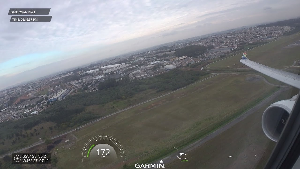 South African Airways SA223 São Paulo to Johannesburg