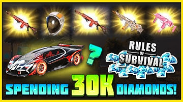 30000 DIAMONDS ON NEW UPDATE IN RULES OF SURVIVAL, LUCKY OPENING!! NOVA?!?!