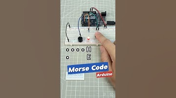 DIY Morse Code Trainer with LED & Buzzer 🔔 #arduino #arduinoproject