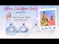 Flocked Christmas tree decoration and holiday shopping in Tamil 2021 | தமிழ்| Christmas in USA Tamil