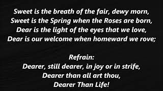 Dearer Than Life by STEPHEN FOSTER Lyrics Words BEST TOP POPULAR STEVEN Sing Along Song