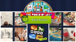 4 Pics 1 Word Daily Puzzle September 12, 2022 The World of Art screenshot 1