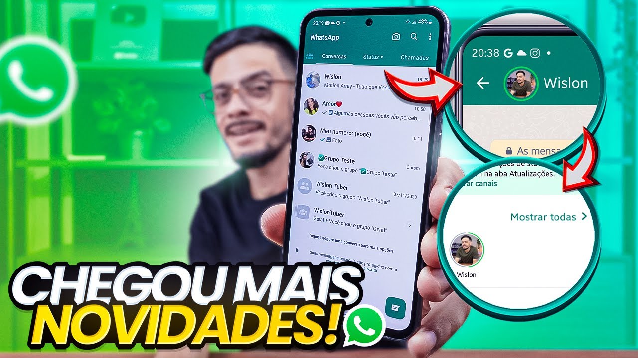 WHATSAPP ATUALIZOU CHEGOU NOVOS RECURSOS que VOCÊ ainda NÃO VIU! - YouTube