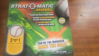 Strat-O-Matic Oakland @ Chicago (Stewart vs DeLeon) July 1,1987 Game #529