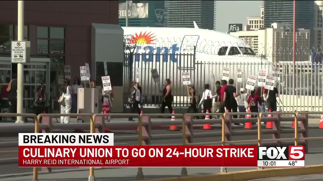 Las Vegas Culinary Union members to strike at Harry Reid International Airport