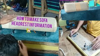 How to make sofa headrest information ✂