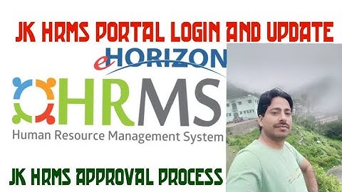 JK HRMS PORTAL LOGIN AND CORRECTION/UPDATION REQUEST