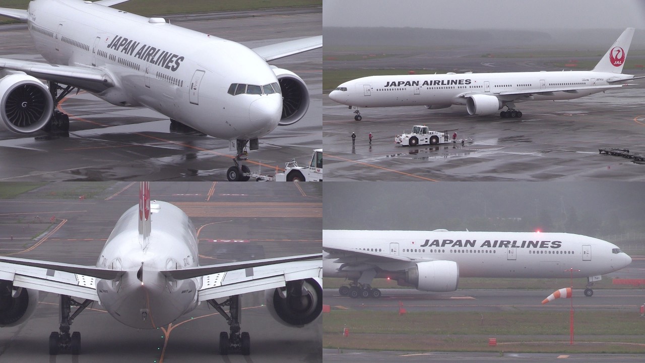 26/06/23 新千歳空港 国際線機材 日本航空 JAL Boeing 777-300ER