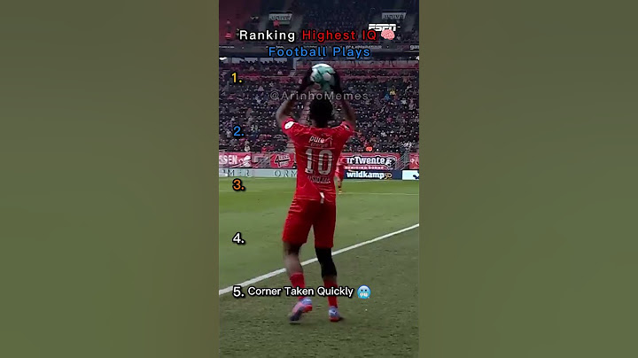 Top 5 Highest IQ Plays In Football🔥😱