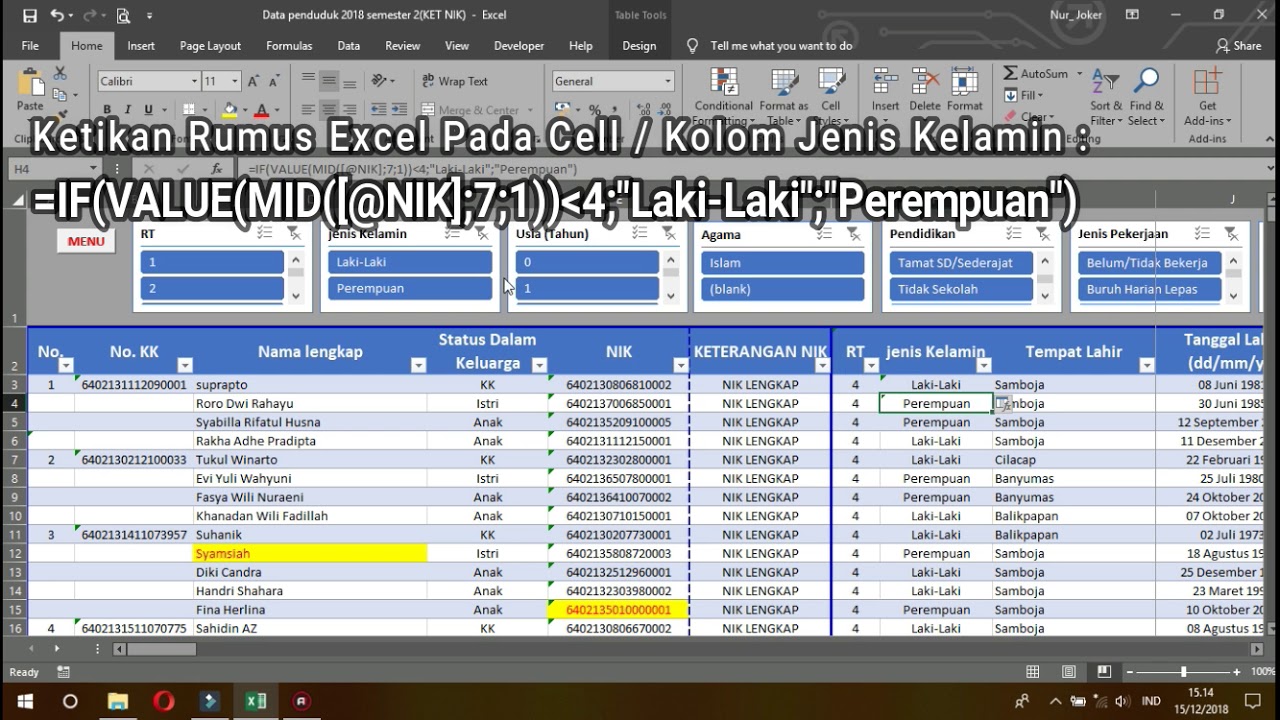 Membuat Nik di Excel: Panduan Praktis untuk Pemula Membuat Nik di Excel: Panduan Praktis untuk Pemula