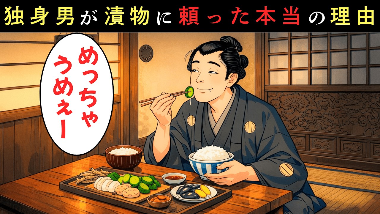 なぜ江戸の独身男は漬物に頼ったのか？一人暮らしを支えた意外な食の選択