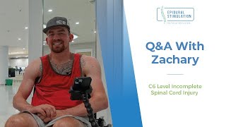 Zachary, C6 level incomplete spinal cord injury survivor, in Q&A webinar with Verita Neuro.