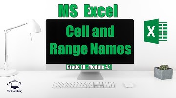Name Cell Ranges in Excel
