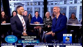 Taylor Hicks Advice To Idol Auditioners &quot;Stay Off The Cell Phone&quot; (GMA)