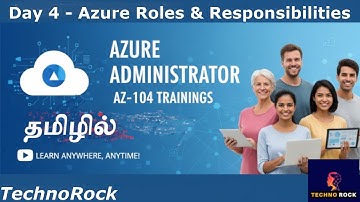 Day-4 Microsoft Azure Administrator AZ 104 தமிழ் - Techno Rock | 2025 Azure Roles & Responsibilities