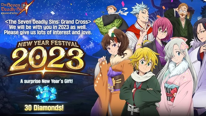 THE SEVEN DEADLY SINS: GRAND CROSS UPDATES NEW YEAR FESTIVAL 2023