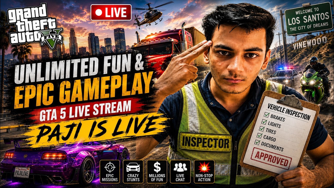 🔴 GTA 5 LIVE 2026 | Crazy Missions, Funny Moments & Epic Gameplay | PAJI IS LIVE