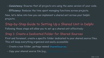 How to Use a Shared Unit in Delphi Across Multiple Projects