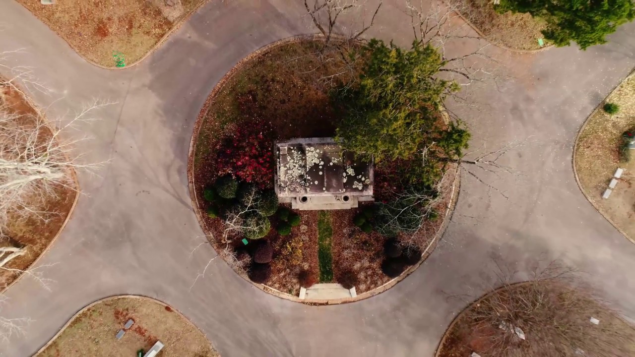 Maple Hill Cemetery in Huntsville, Alabama Phantom 4 Pro 4K Aerial