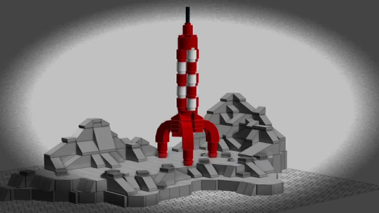 zoom Strømcelle Skoleuddannelse Build UR own: LEGO TinTin Moonrocket - YouTube