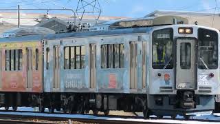 えちごトキめき鉄道ET127系V5編成構内試運転 長野総合車両センター