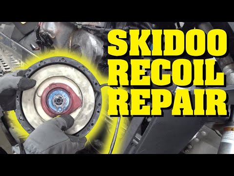 How to Repair Rebuild or Fix Ski-Doo Recoil Starter Spring | Recoil Rope Replacement