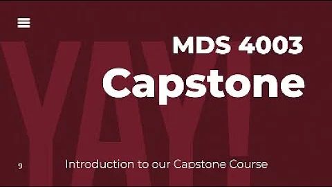 Intro Session #9: Capstone