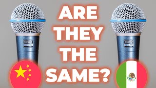 Comparing Shure Mics: Mexico vs China? Are these fake?