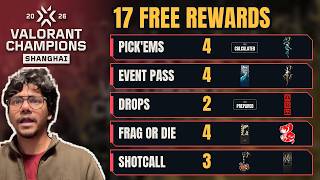 HOW TO GET 17 FREE VALORANT REWARDS CHAMPIONS 2026