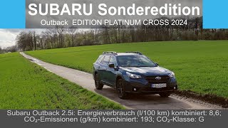 Subaru Outback Edition Platinum Cross | Not just one among many
