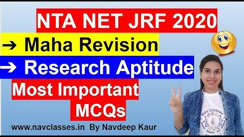 Maha Revision Research Aptitude | Most Important  MCQs | NTA UGC NET Sep 2020