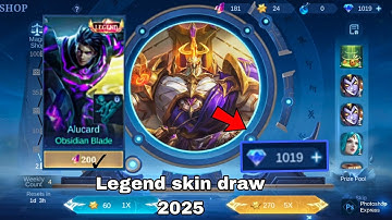 HOW MANY DRAW TO GET MAGIC CORE FOR LEGEND SKIN!! Legend skin draw 2025⚡😋🤩