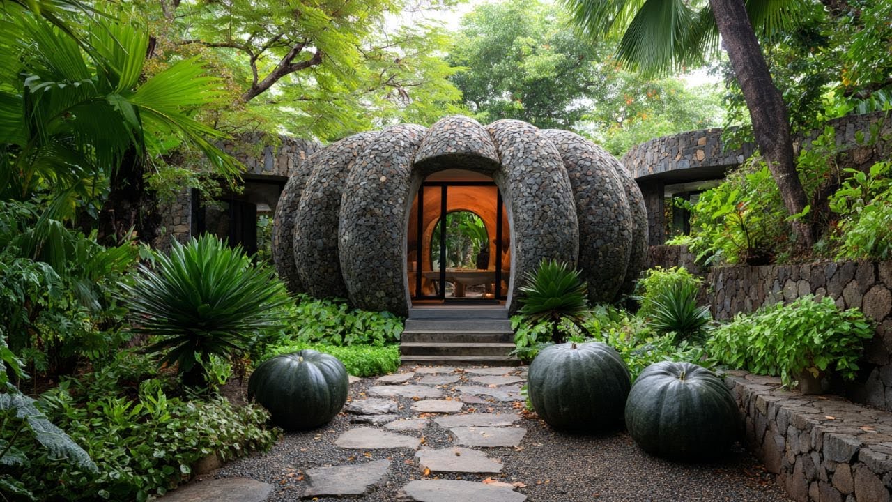 Проект дома из тыквенного камня | Сказочный дом, который выглядит слишком волшебным, чтобы быть р...