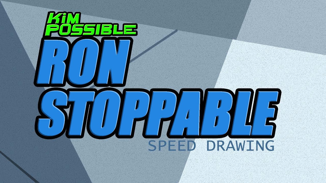 RON STOPPABLE (from Kim Possible)  - speed drawing