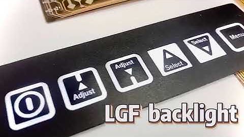 6 Buttons FPC Circuit Keyboard LGF Backlight Membrane Switch With Waterproof Frame IP67