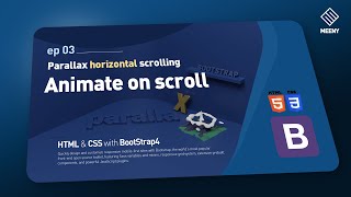 Parallax horizontal scrolling ep03 : Animate on scroll